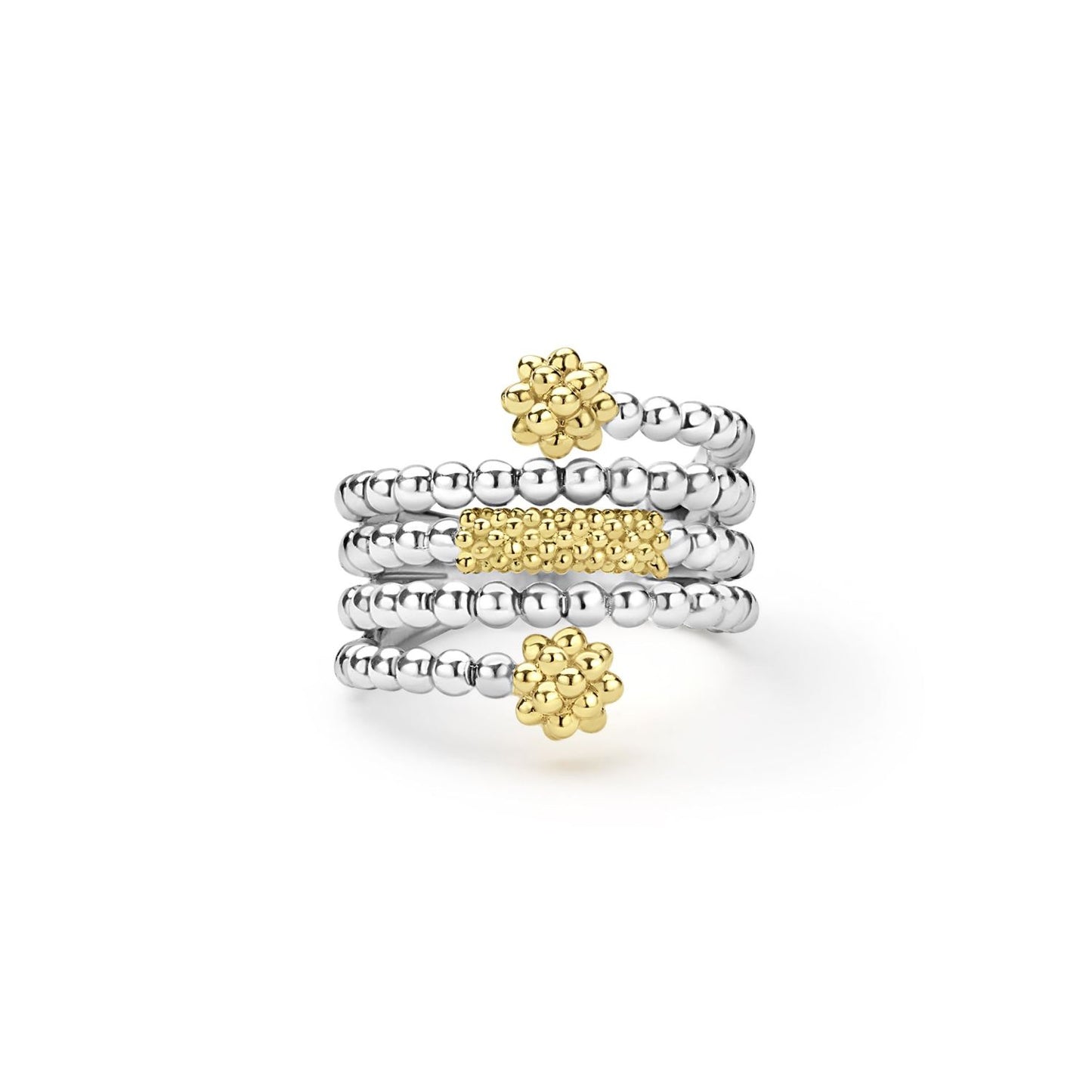 Two-Tone Beaded Ring