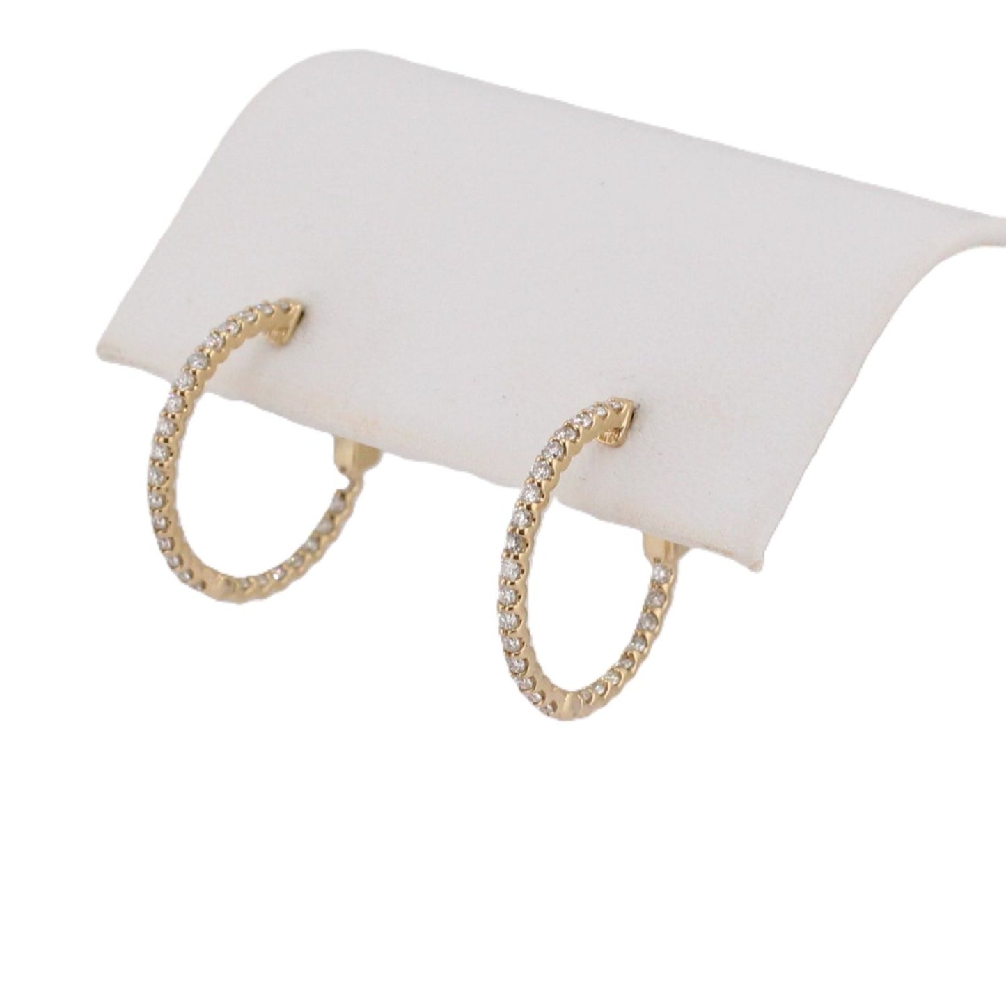 Diamond Inside Out Hoop Earrings
