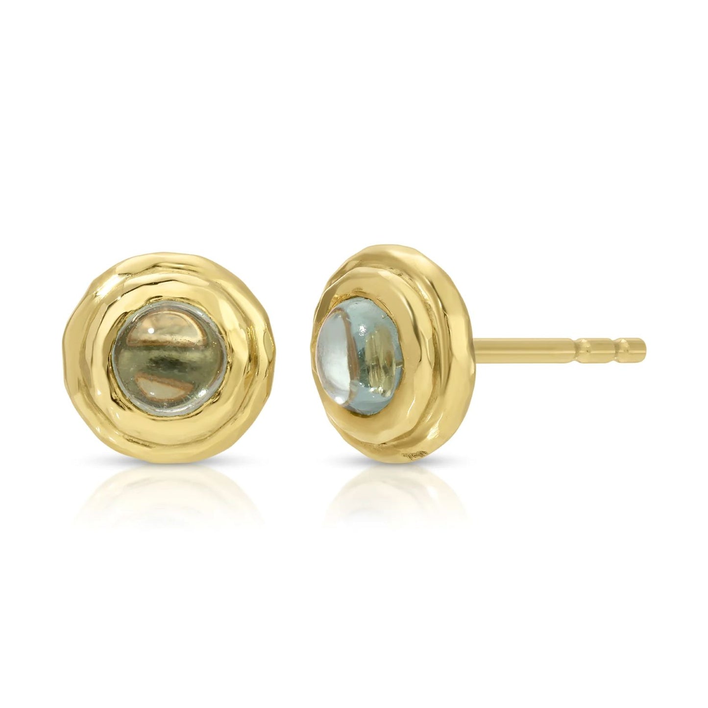 Coral Beach Collection Blue Tourmaline Stud Earrings