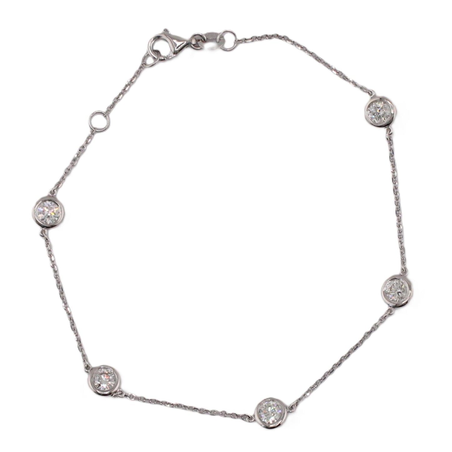 5-Diamond Station Bracelet