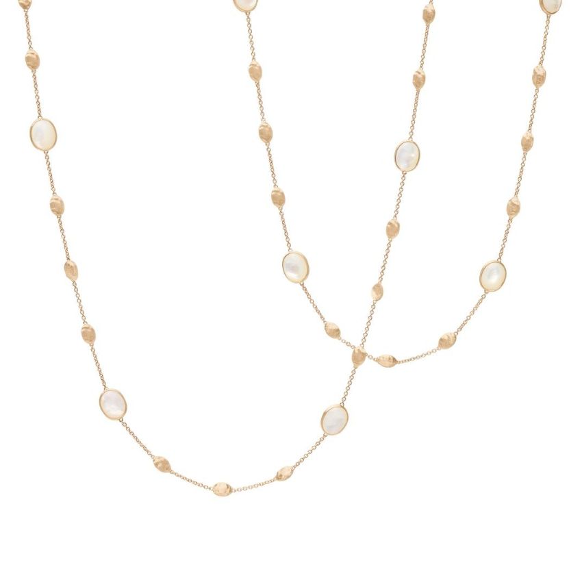 Siviglia Collection Mother-of-Pearl Long Station Necklace