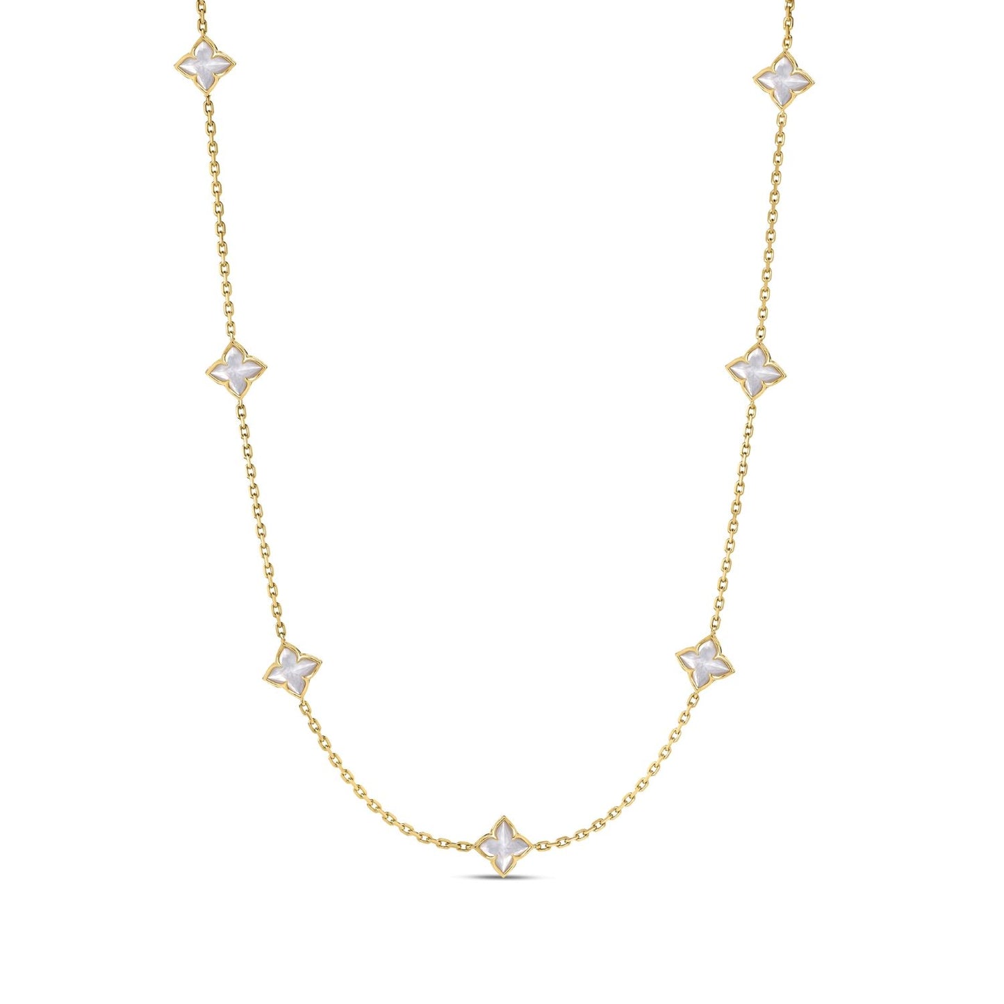 Venetian Princess-Carnival Mother-of-Pearl Station Necklace