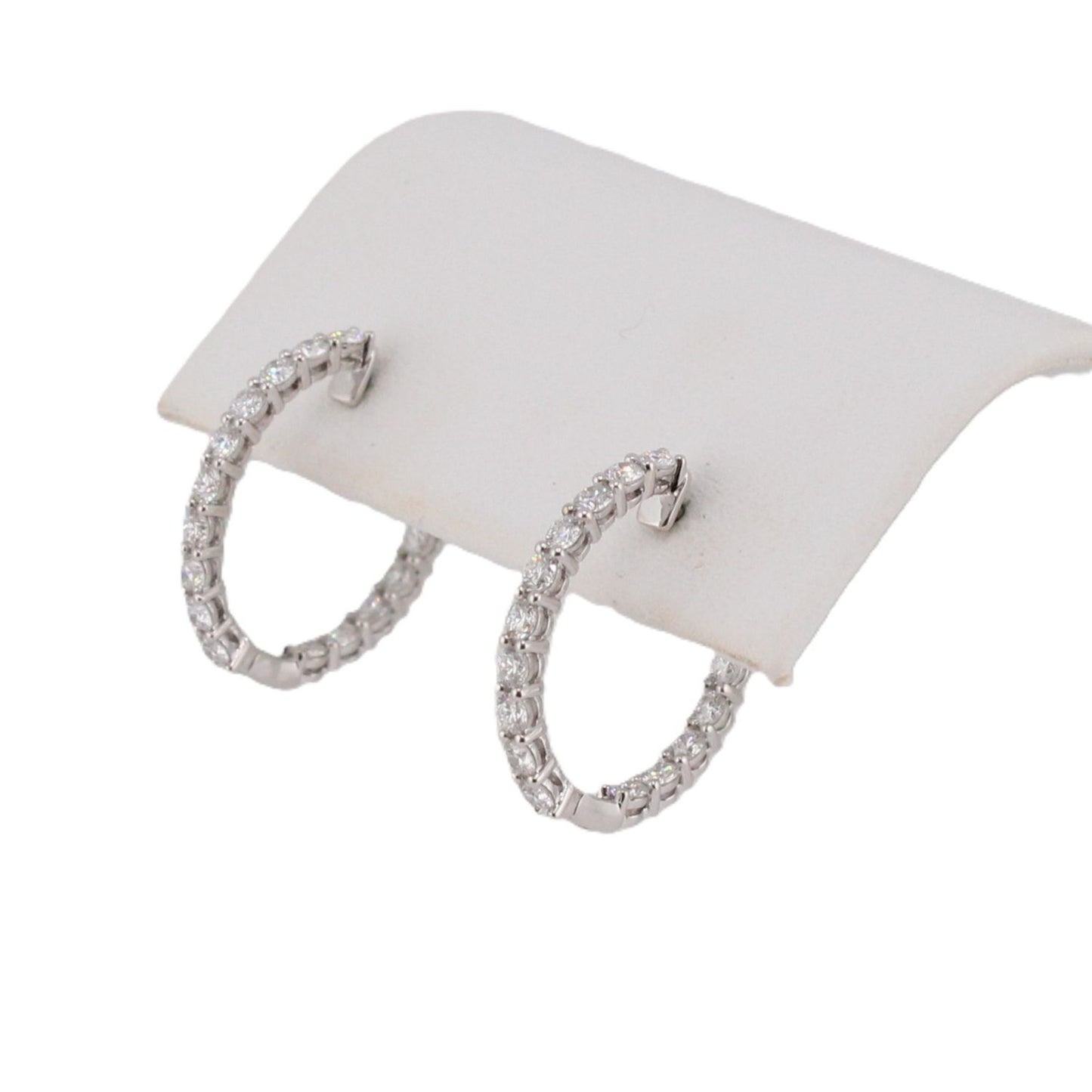 Diamond Oval Hoops
