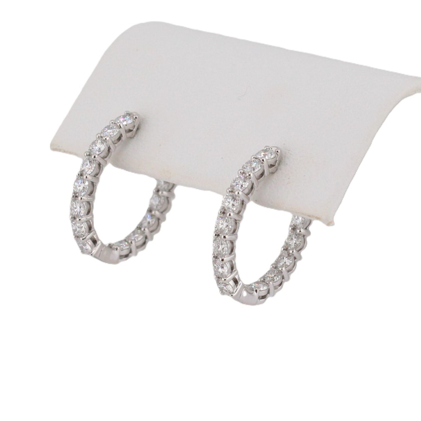 Diamond Oval Hoops