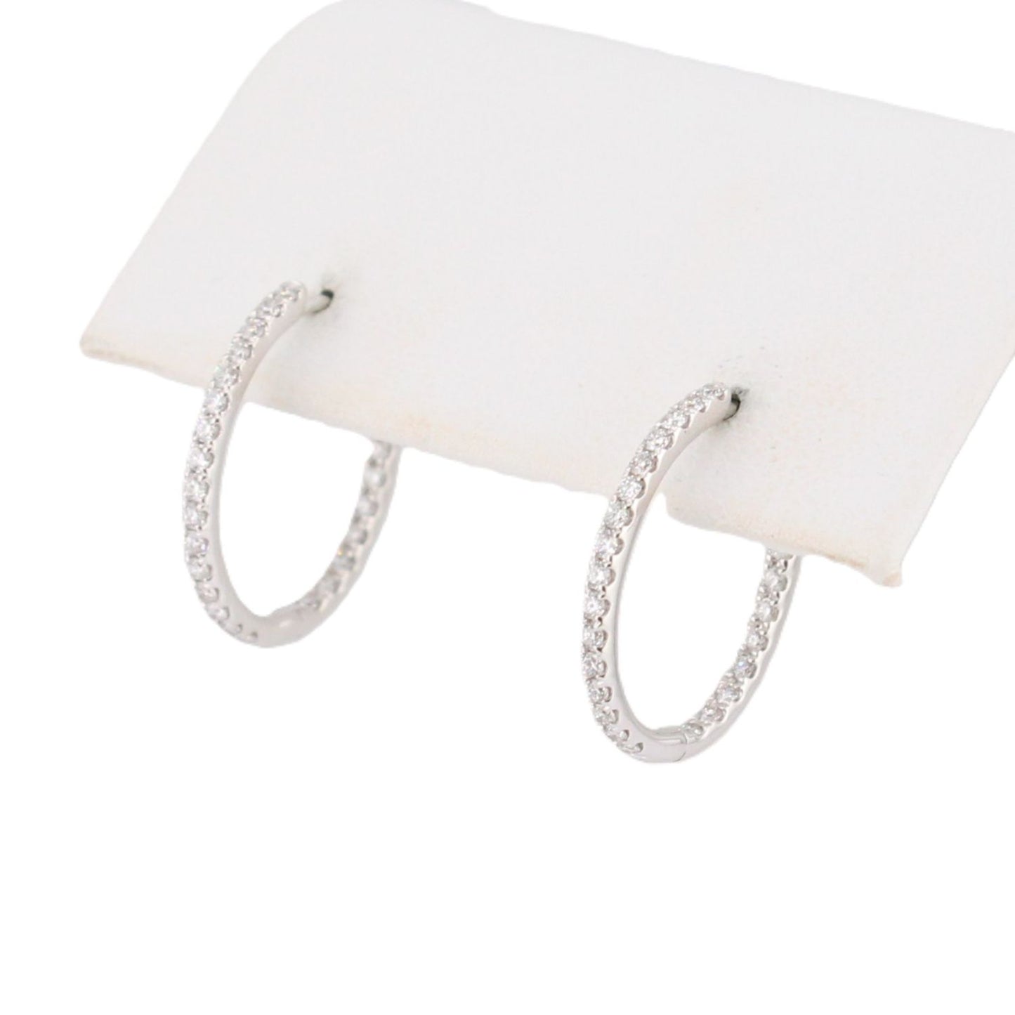 Diamond Oval Hoops