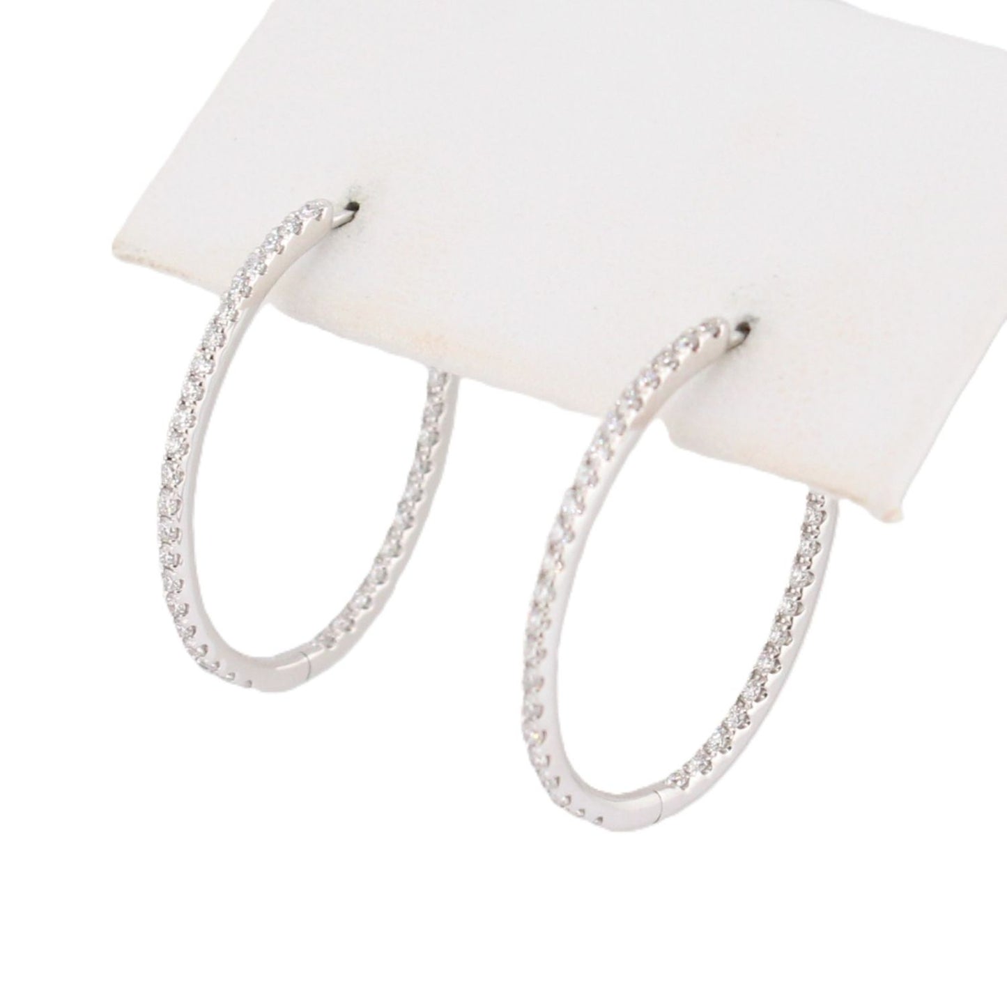 Diamond Oval Hoops
