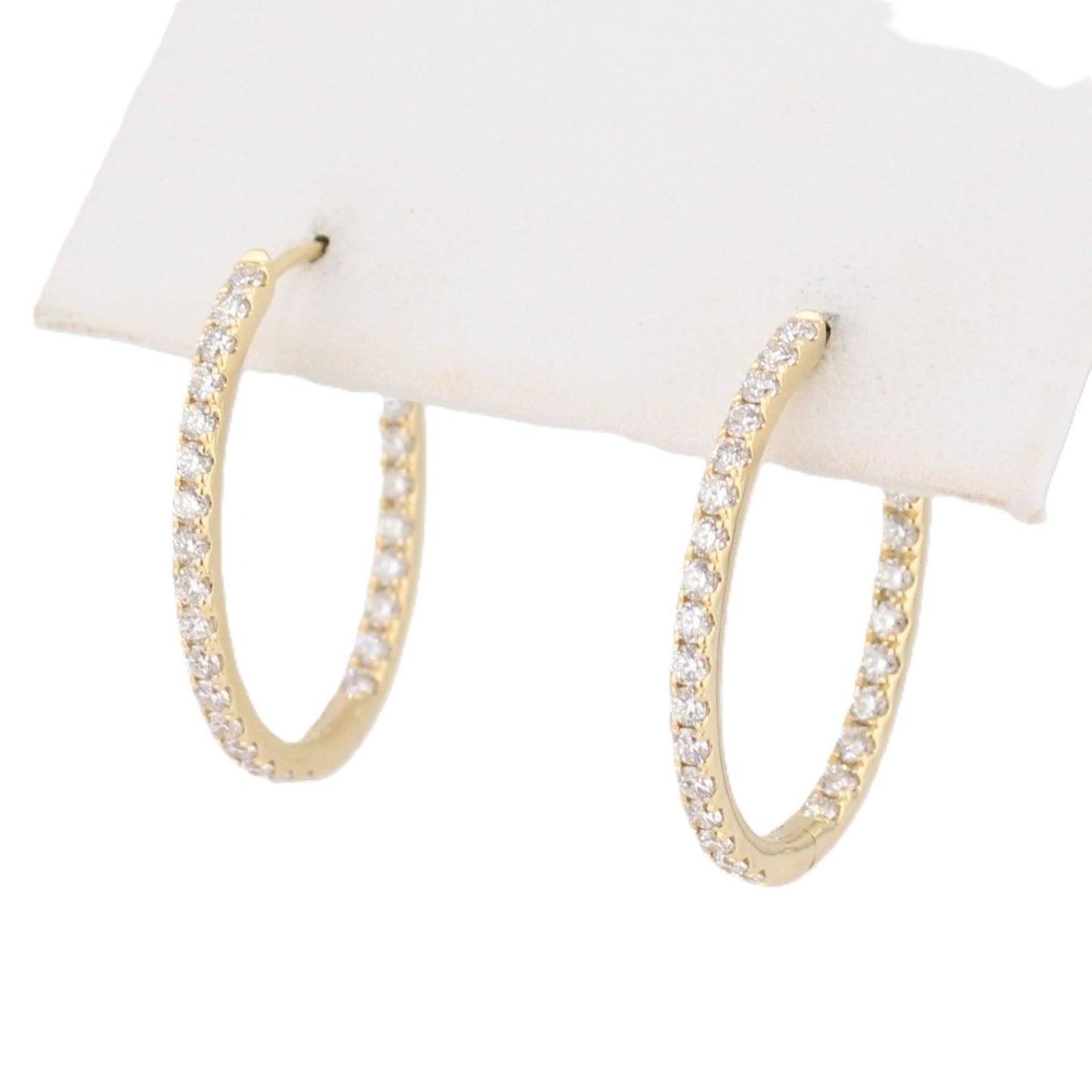 Diamond Oval Hoops