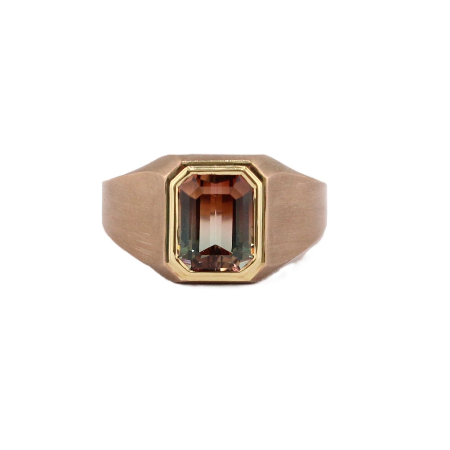 Men's Bi-Color Tourmaline Ring