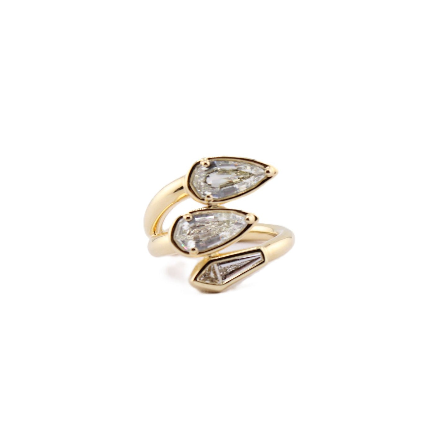 Custom 4-Fancy Shape Diamond Ring