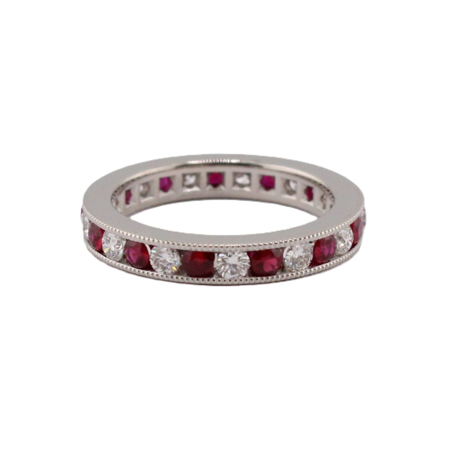 Ruby & Diamond Eternity Band