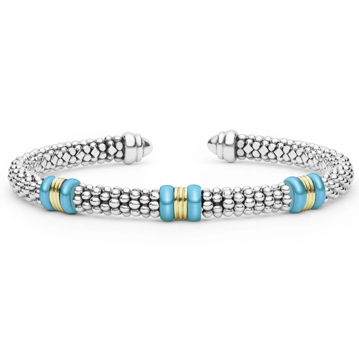 Blue Caviar 3-Station Torque Bracelet