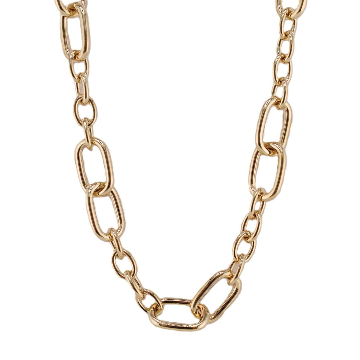 Italian Made Mixed Link Necklace