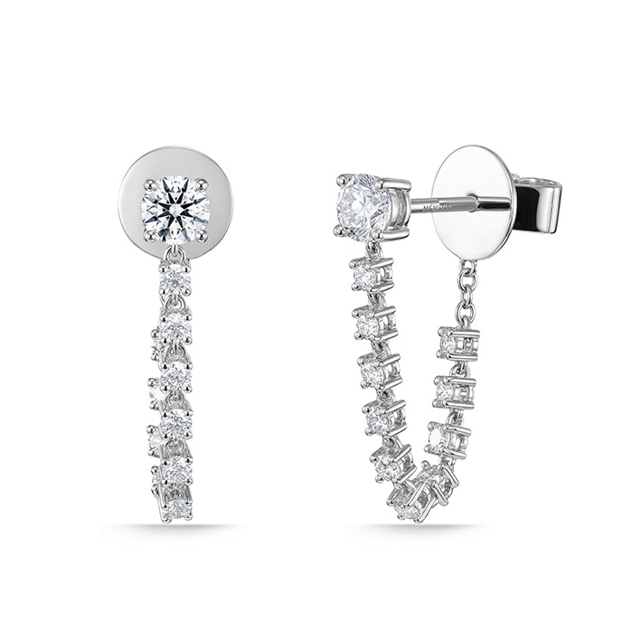 Stiletto Collection Diamond Drop Earrings