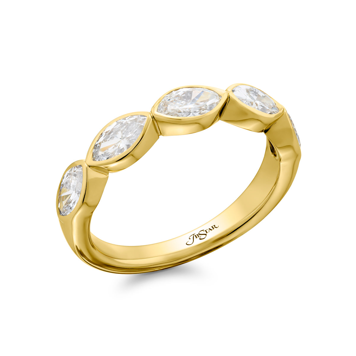 Marquise Cut Diamond Band
