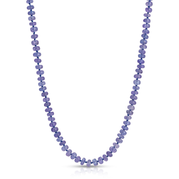 Beaded Collection Tanzanite Bead Necklace