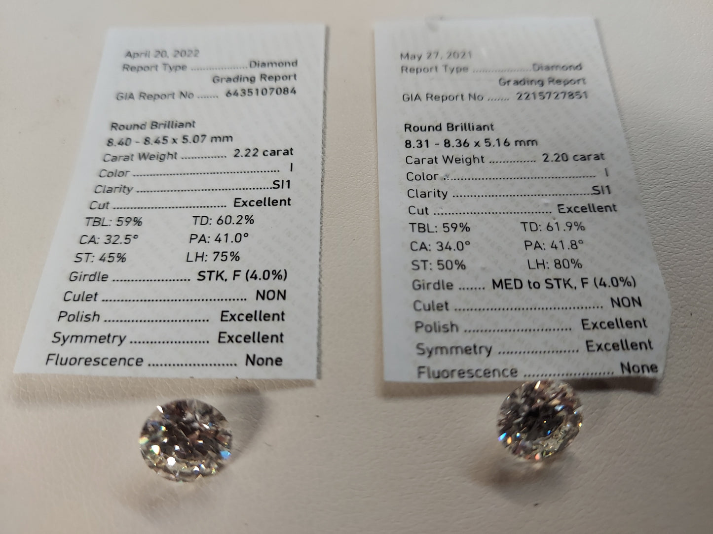 I-SI1 GIA #2215727851 EX / EX / EX