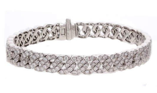 Diamond Curb Link Chain Bracelet