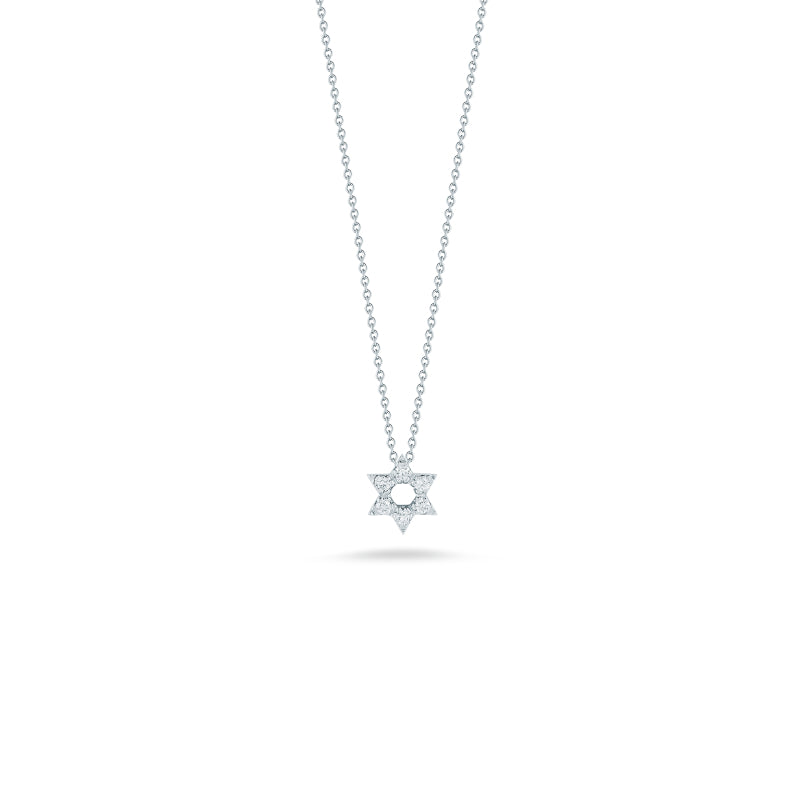 Tiny Treasures Star of David Diamond Necklace