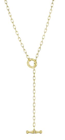 Links Collection Toggle Necklace with Diamonds