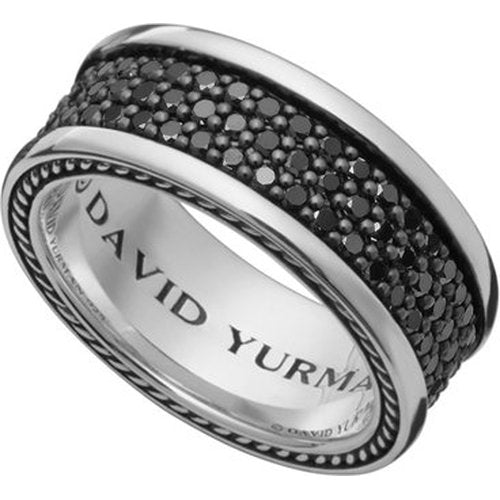 Streamline Collection Black Diamond Wedding Band