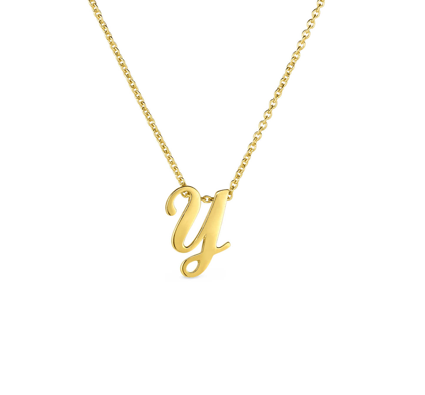 Tiny Treasures Script "Y" Necklace