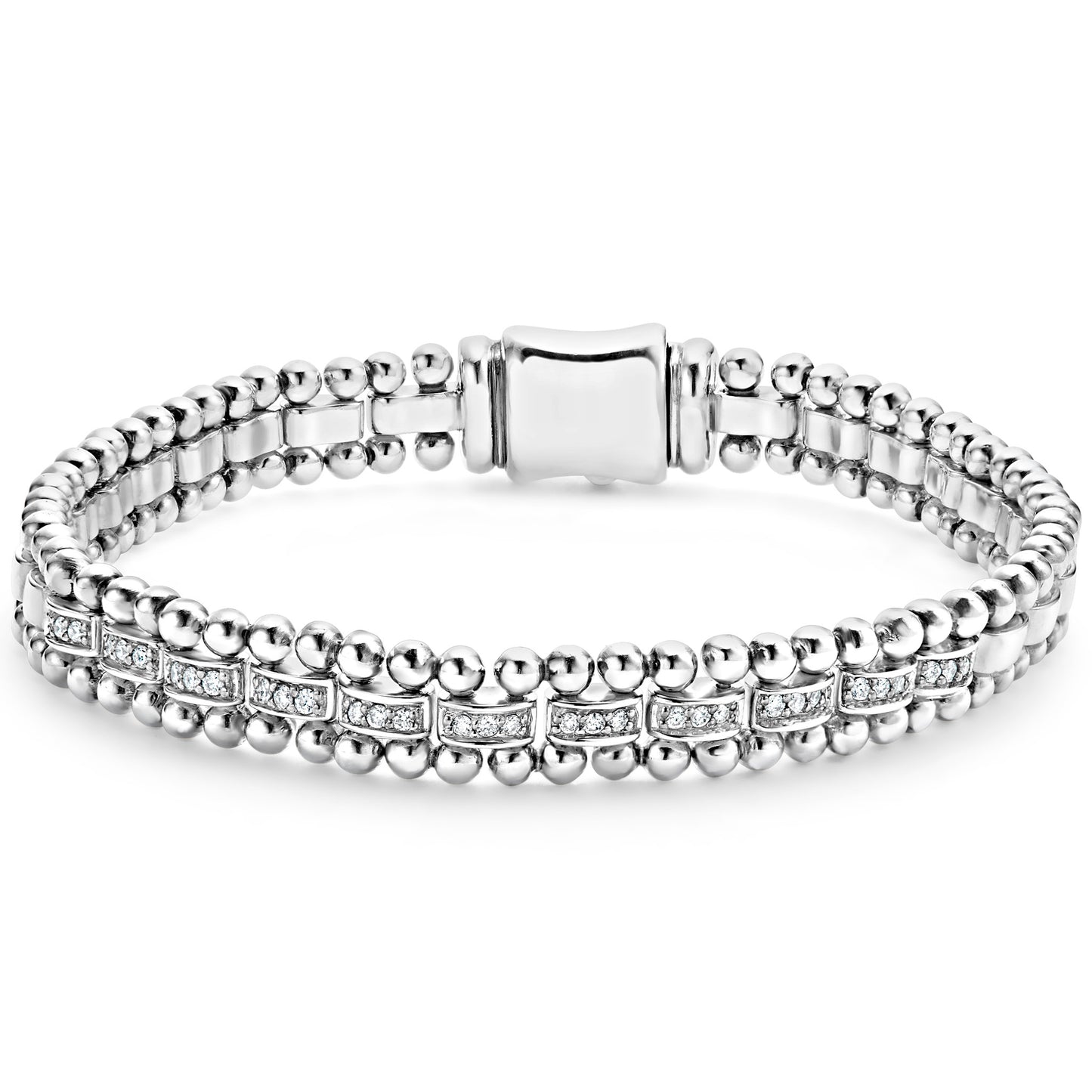 Caviar Spark Diamond Link Bracelet
