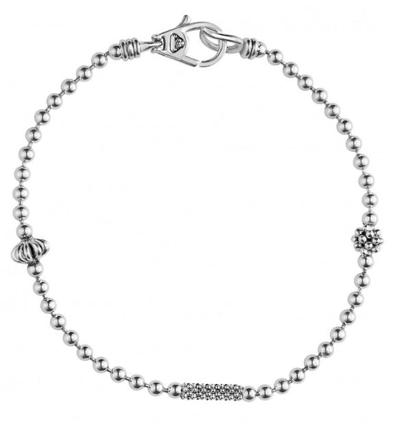 Caviar Icon Silver Caviar Beaded Bracelet