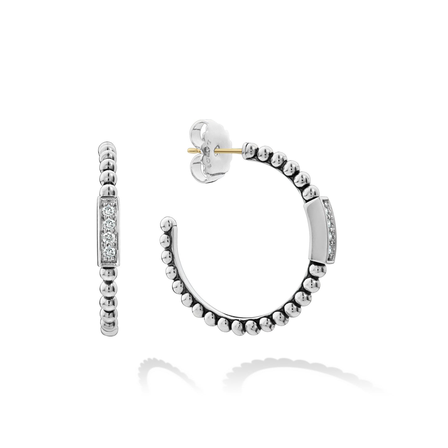 Caviar Spark Collection Diamond Hoop Earrings