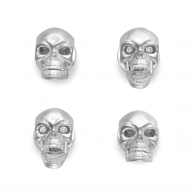 Diamond Eye Skull Stud Set