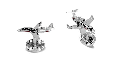 Enamel Jet Cufflinks