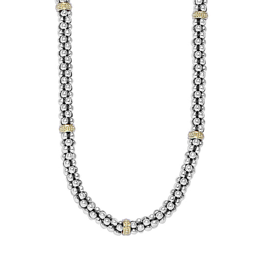 Signature Caviar Collection Two-Tone Necklace