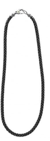 Black Caviar Ceramic Beaded Necklace