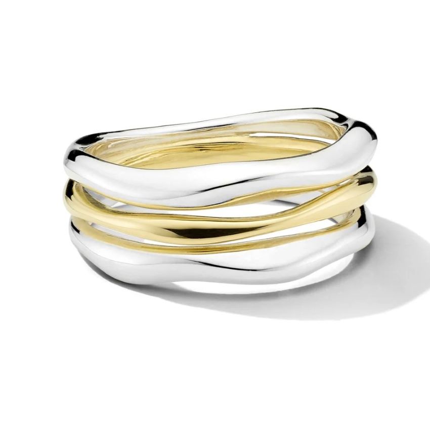 Chimera Collection Squiggle Triple Band Ring
