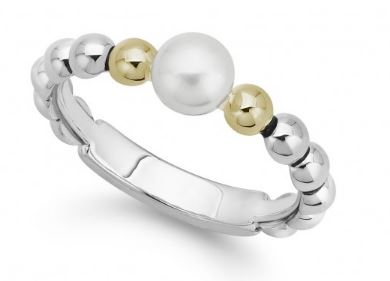 Beaded Pearl Ring