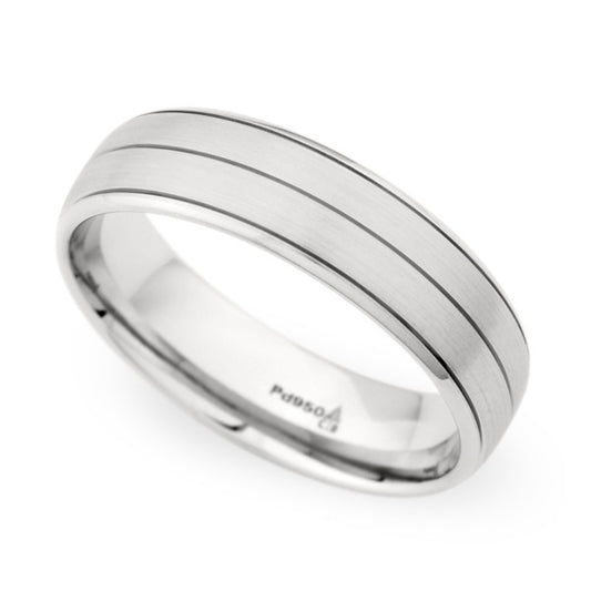 6.0 MM Domed-Grooved Wedding Band
