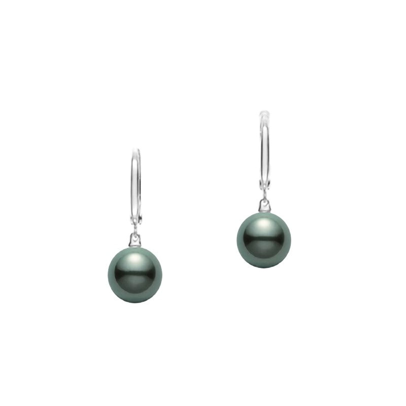 Black South Sea Pearl Drop Earrings