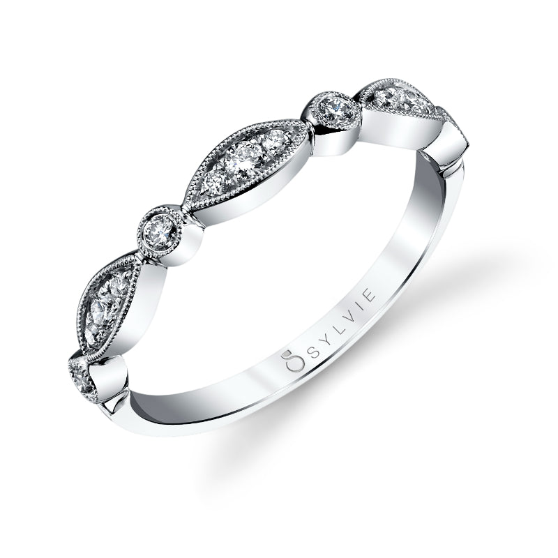 Talia Vintage Inspried Stackable Wedding Band