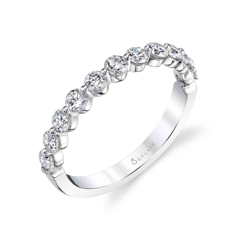Stackable Diamond Wedding Band