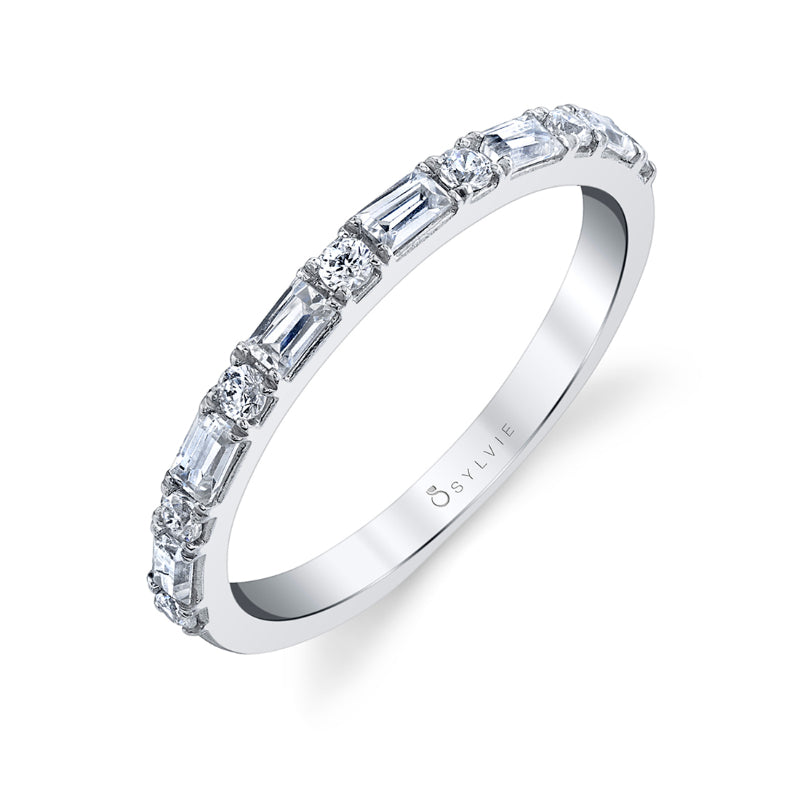Stackable Diamond Baguette Band