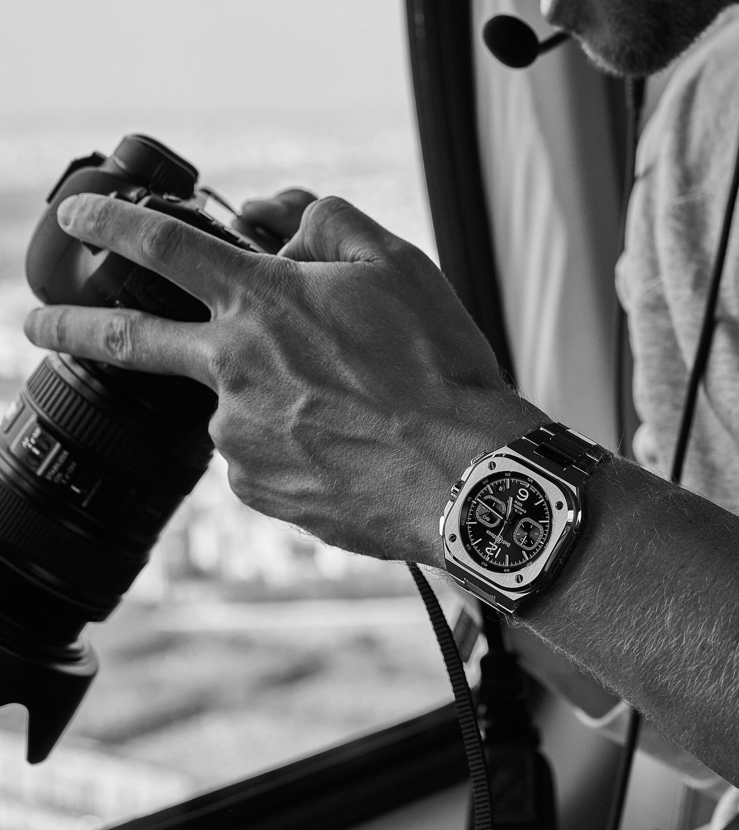 BR 05 Chrono Black Steel