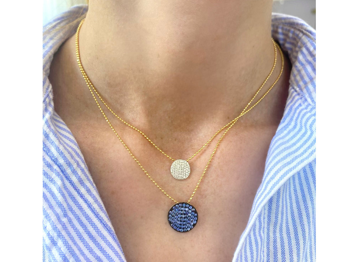 Denim Medium Infinity Necklace