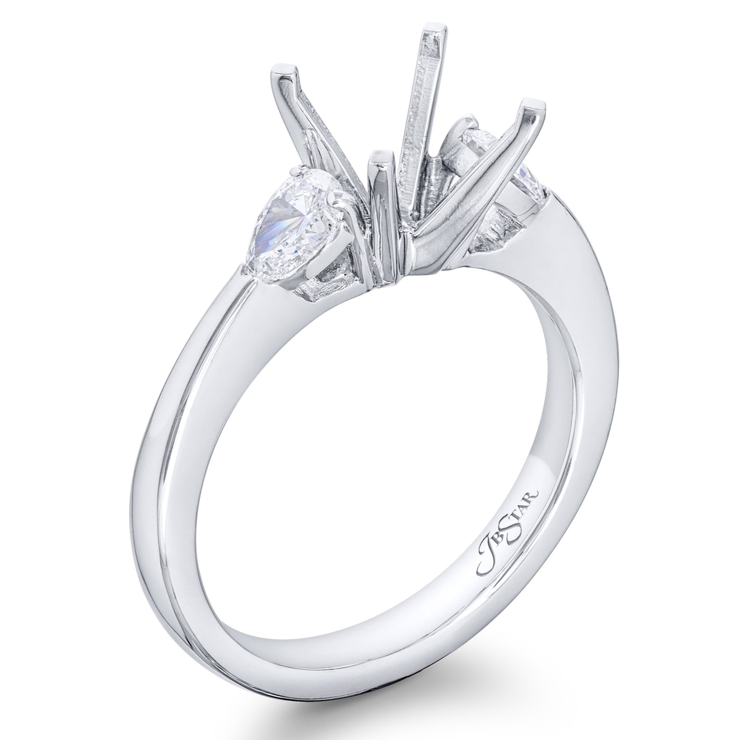 Engagement Ring Mounting for a Round Center