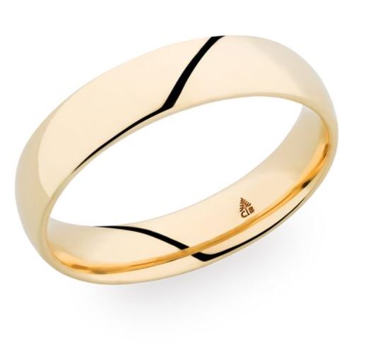 5.0 MM Domed Wedding Band