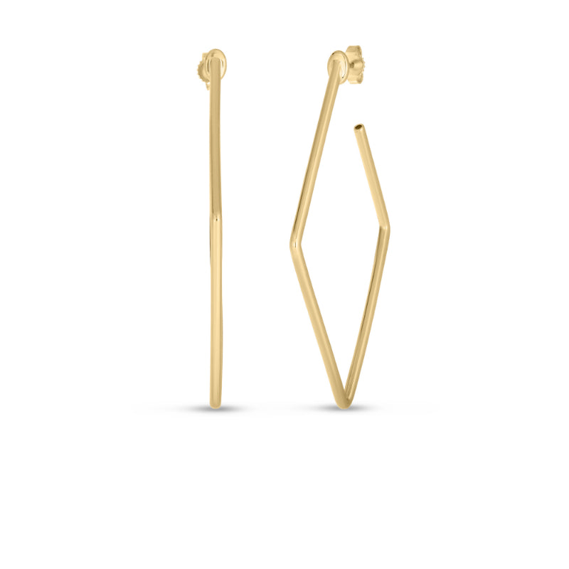 Perfect Gold Hoops Collection: 30 MM Square