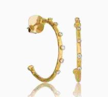 Pure Gold Collection Dima Diamond Hoops