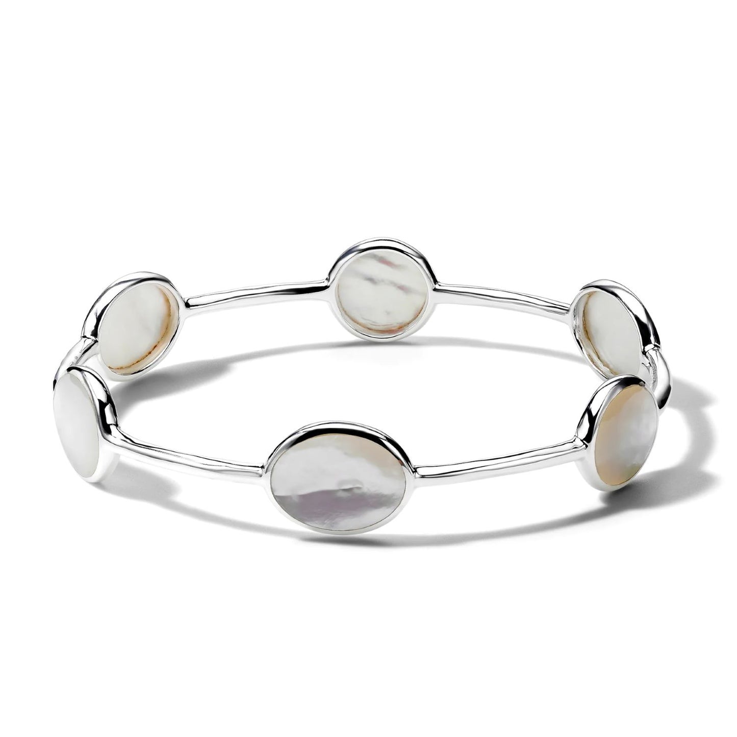 Polished Rock Candy Collection Mother-of-Pearl Bangle Bracelet