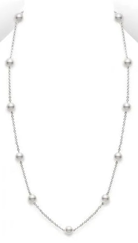 Station Collection Akoya Cultured Pearl Necklace