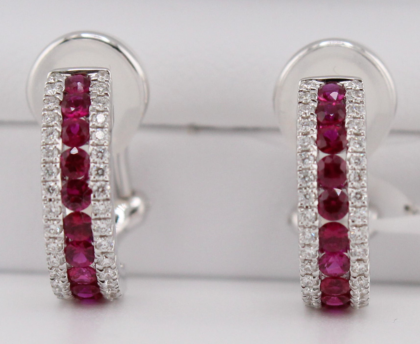 Ruby & Diamond Earrings