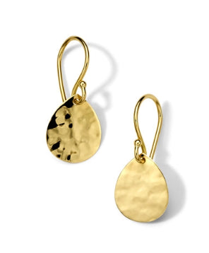 Classico Small Crinkle Teardrop Earrings