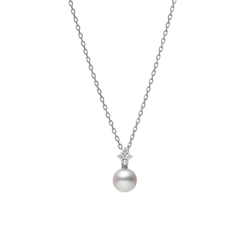 Classic Collection Akoya & Diamond Pearl Pendant